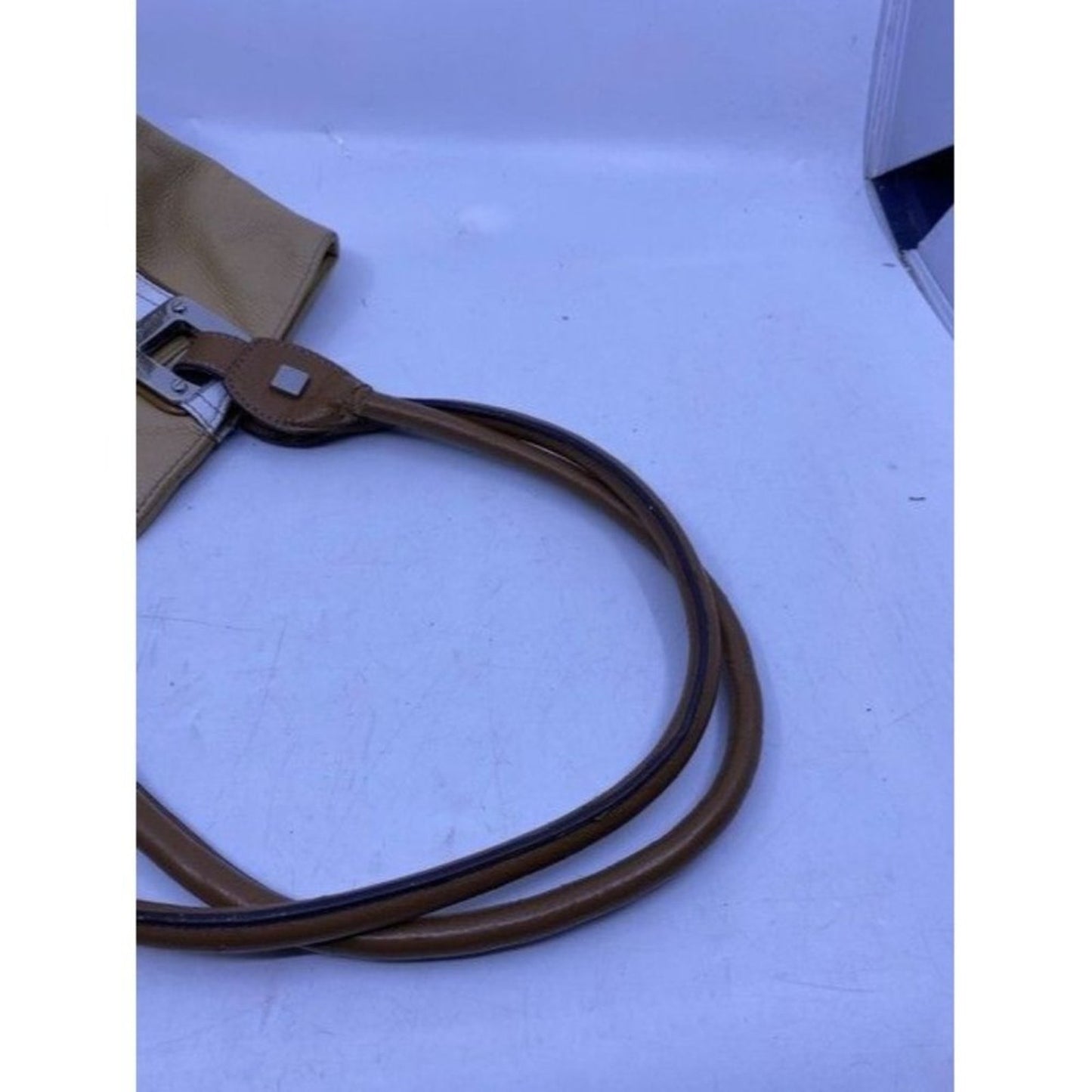 Tignanello Multi Pocket Browm Leather Shoulder Bag
