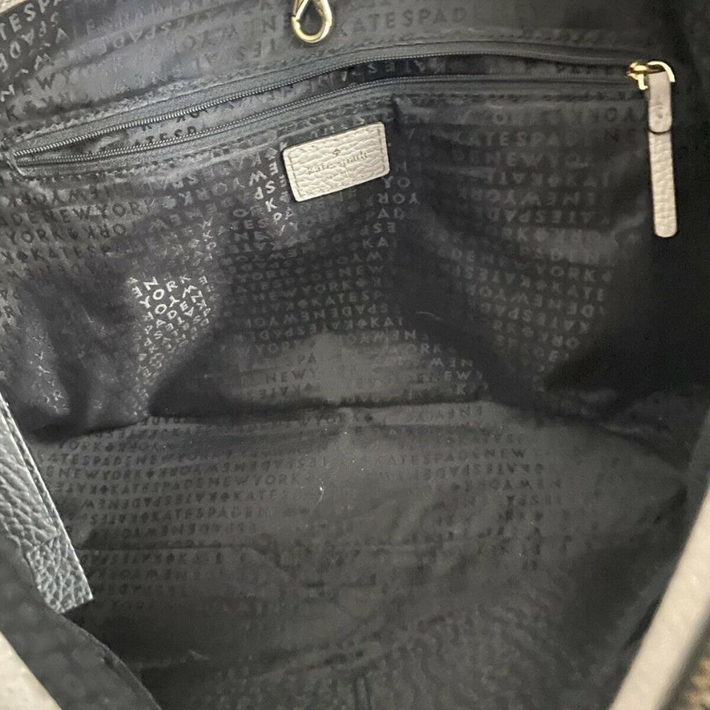 Kate Spade Large Leather Tote Customized With Bear