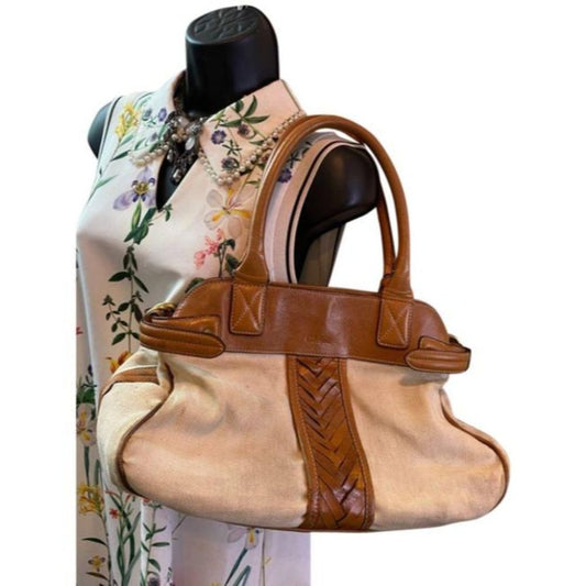 Cole Haan Cream Brown Mini Bag