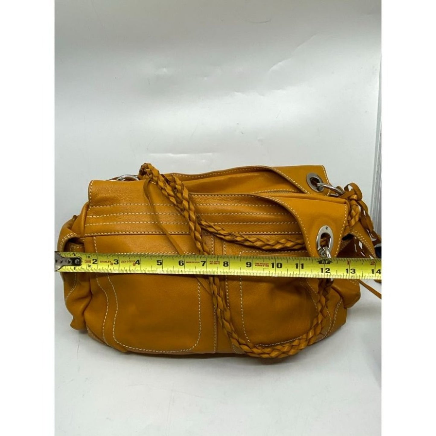 Sondra Roberts Orange Leather Shoulder/ Handbag