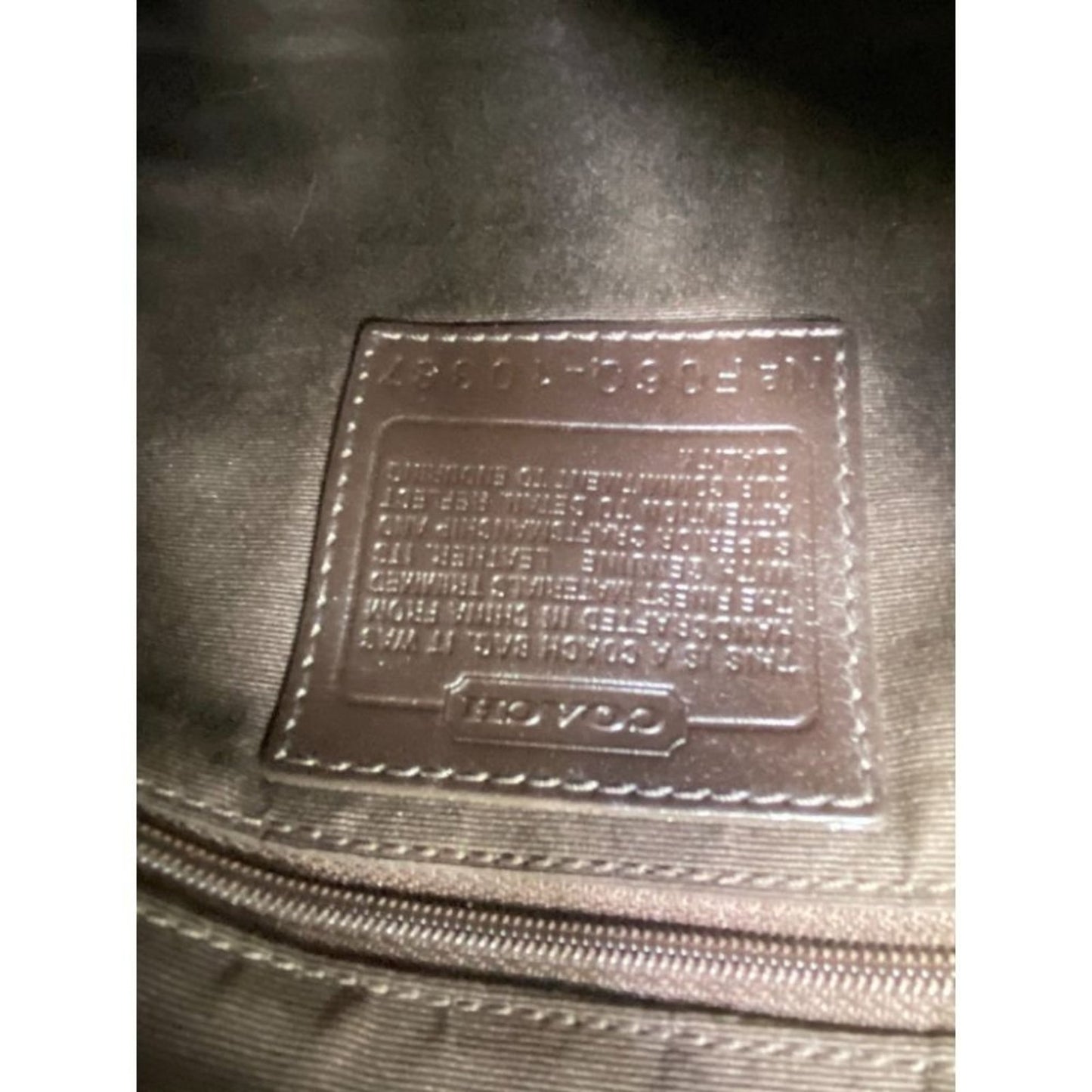Coach Multi- Fabric Gold Black Patch Shoulder Bag