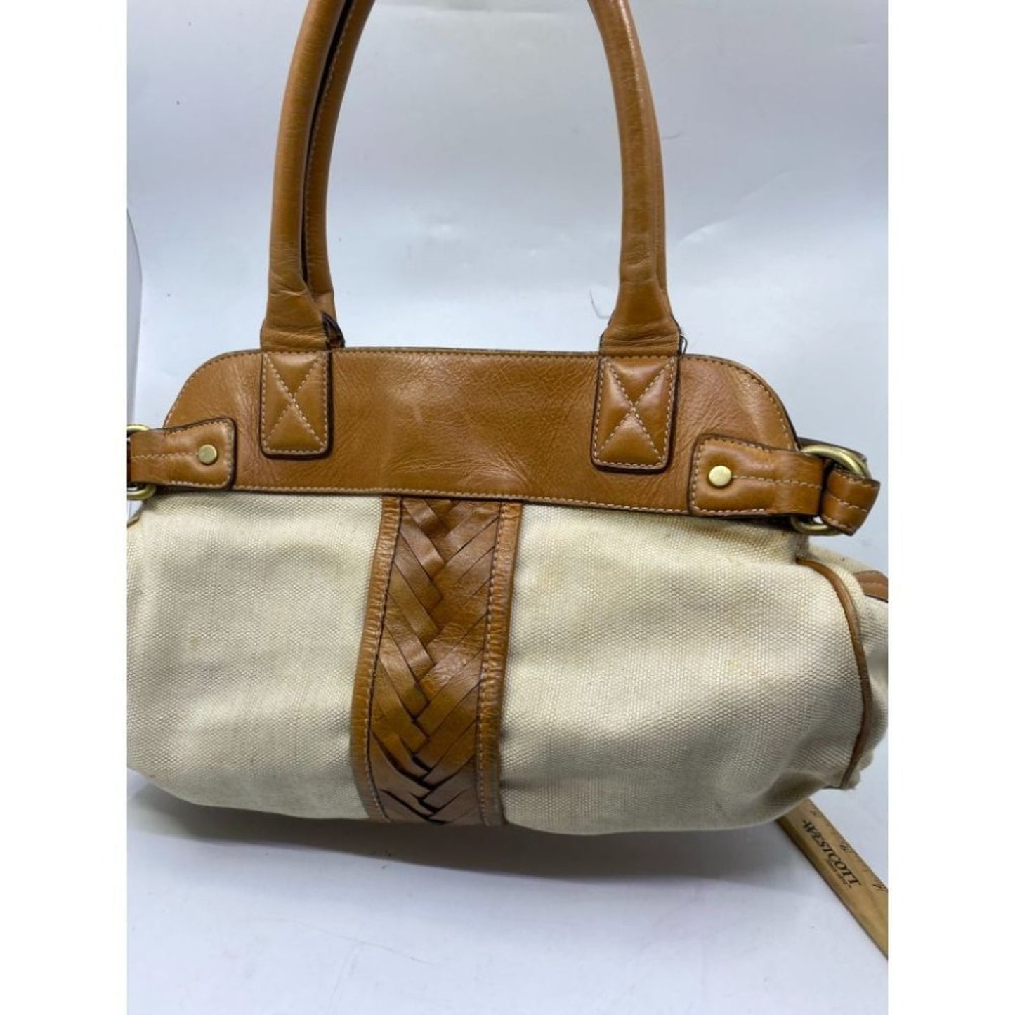 Cole Haan Cream Brown Mini Bag