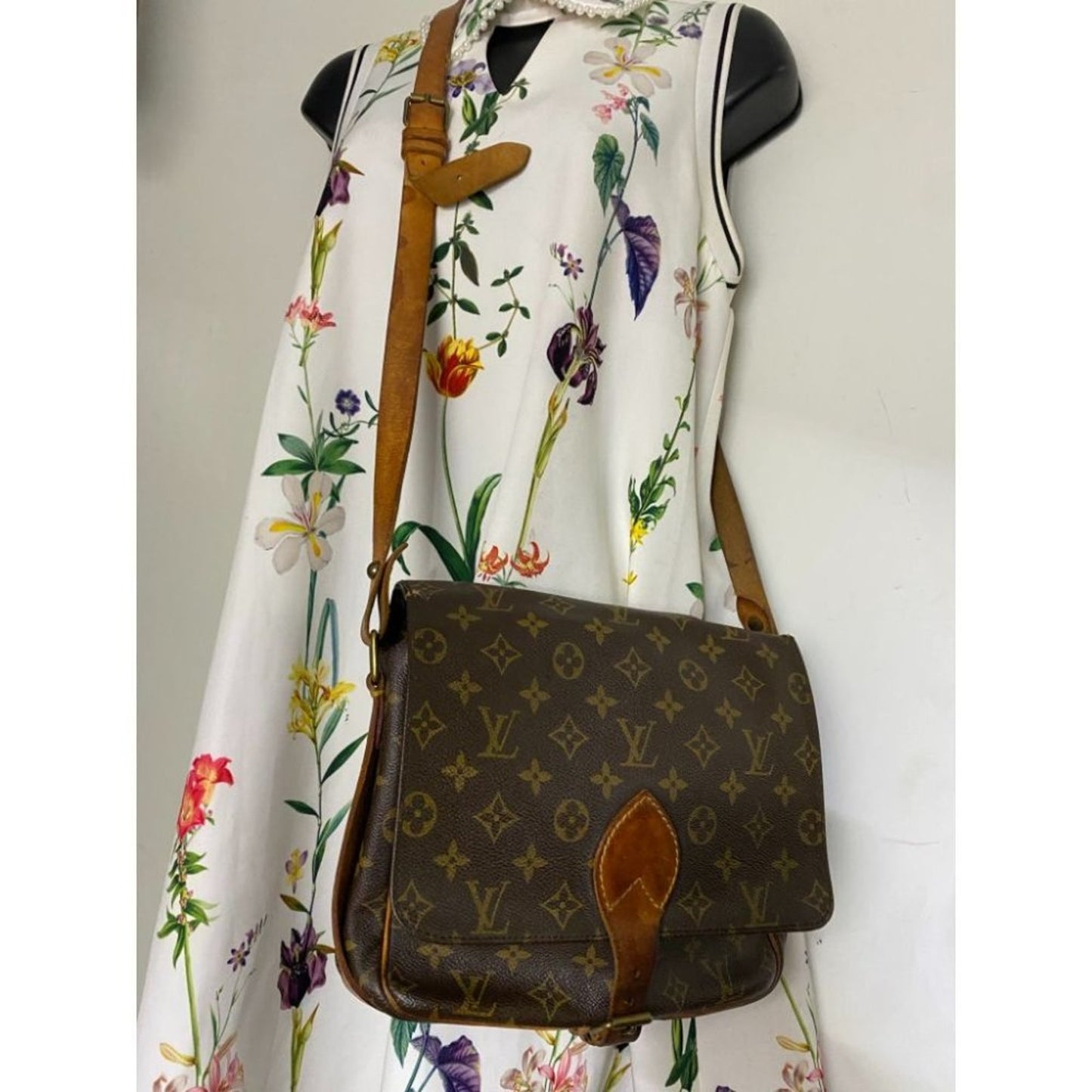 LOUIS VUITTON Brown Vintage Monogram Crossbody Bag