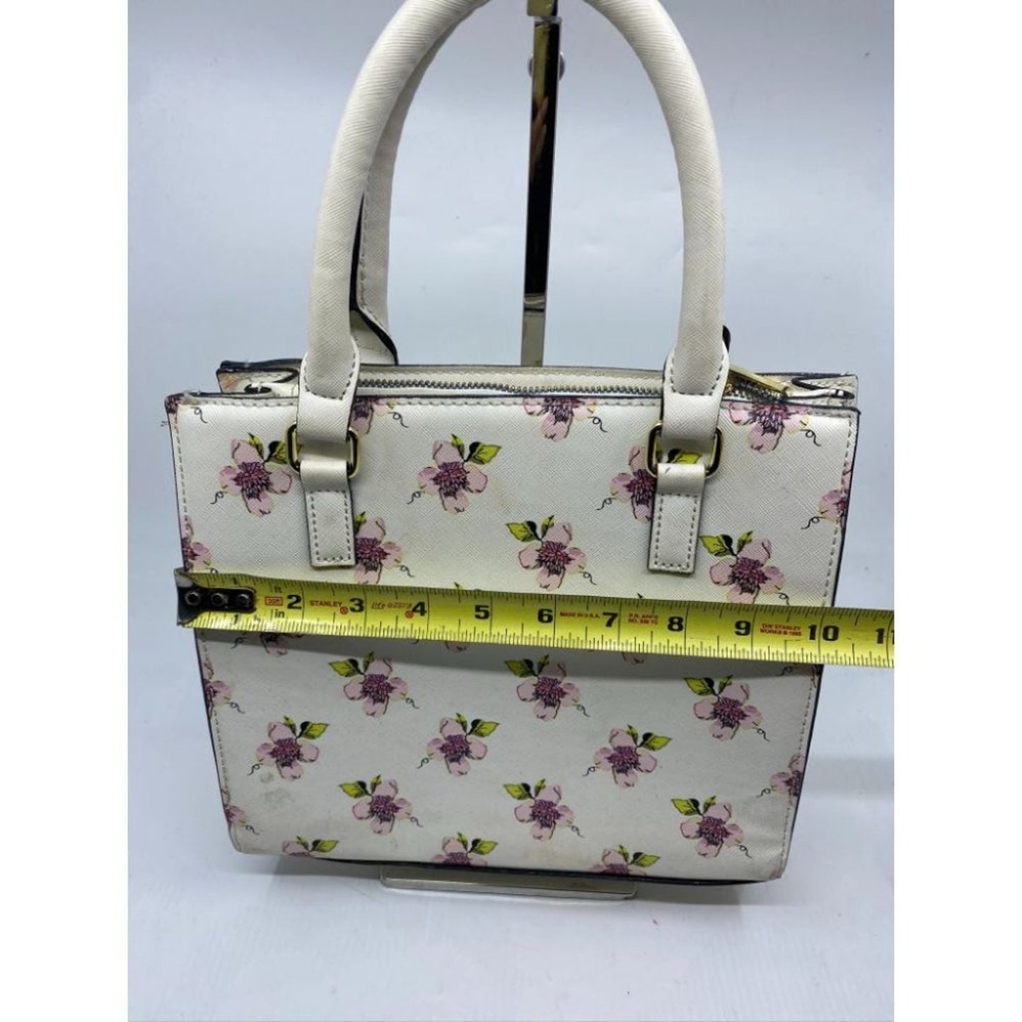BETSEY JOHNSON Faux Leather Embellished Tote Bag