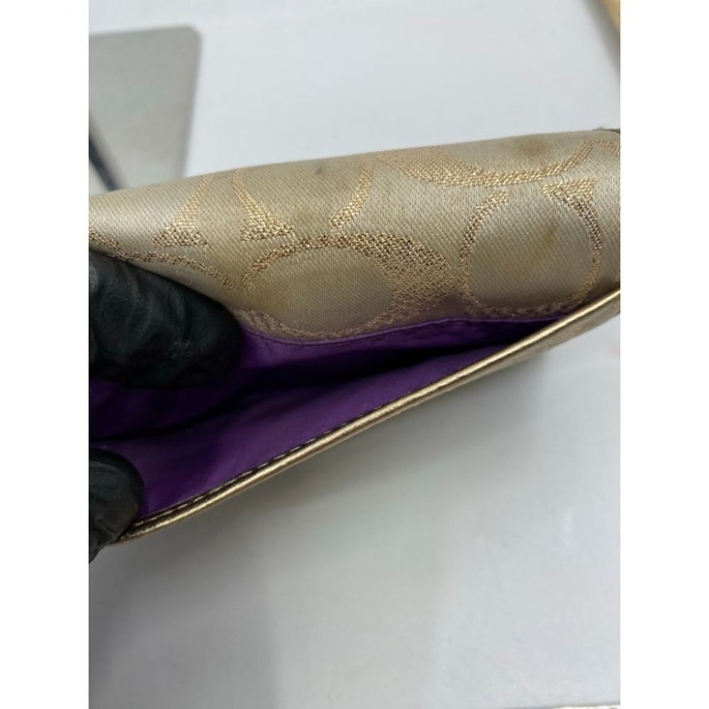 Coach Women's Gold Tan Wallet