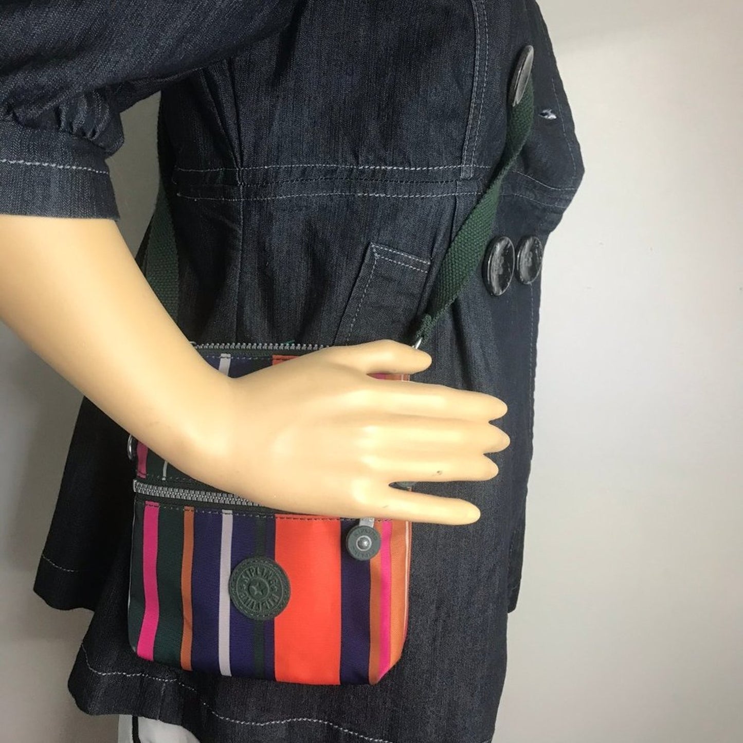 Kipling Small Multicolor Nylon Crossbody Bag