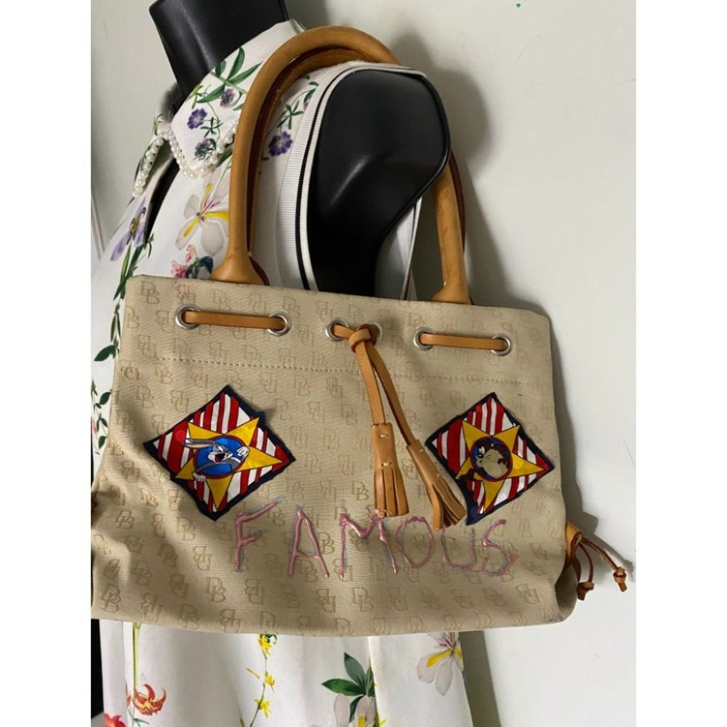DOONEY & BOURKE Small Handbag Customized Graffiti