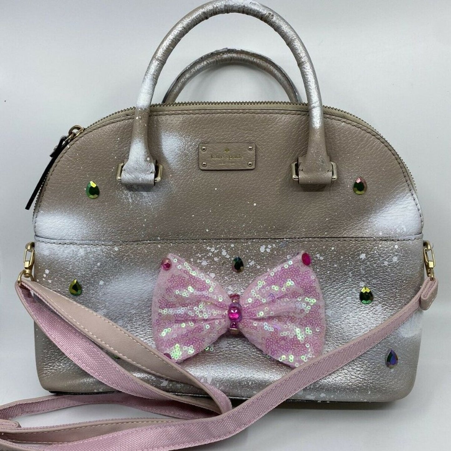 Kate Spade Large Leather Tote Customized With Bow