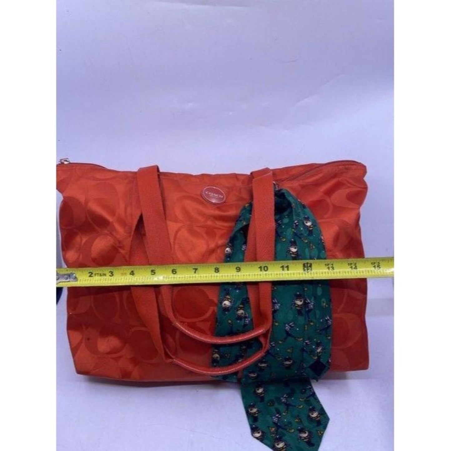 coach w w detachable specialty tie accent coral sh