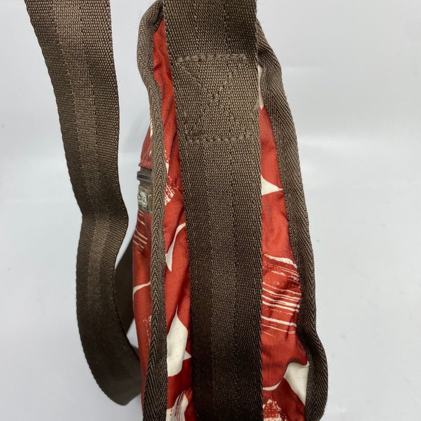 Le Sportsec Red Nylon Crossbody Bag