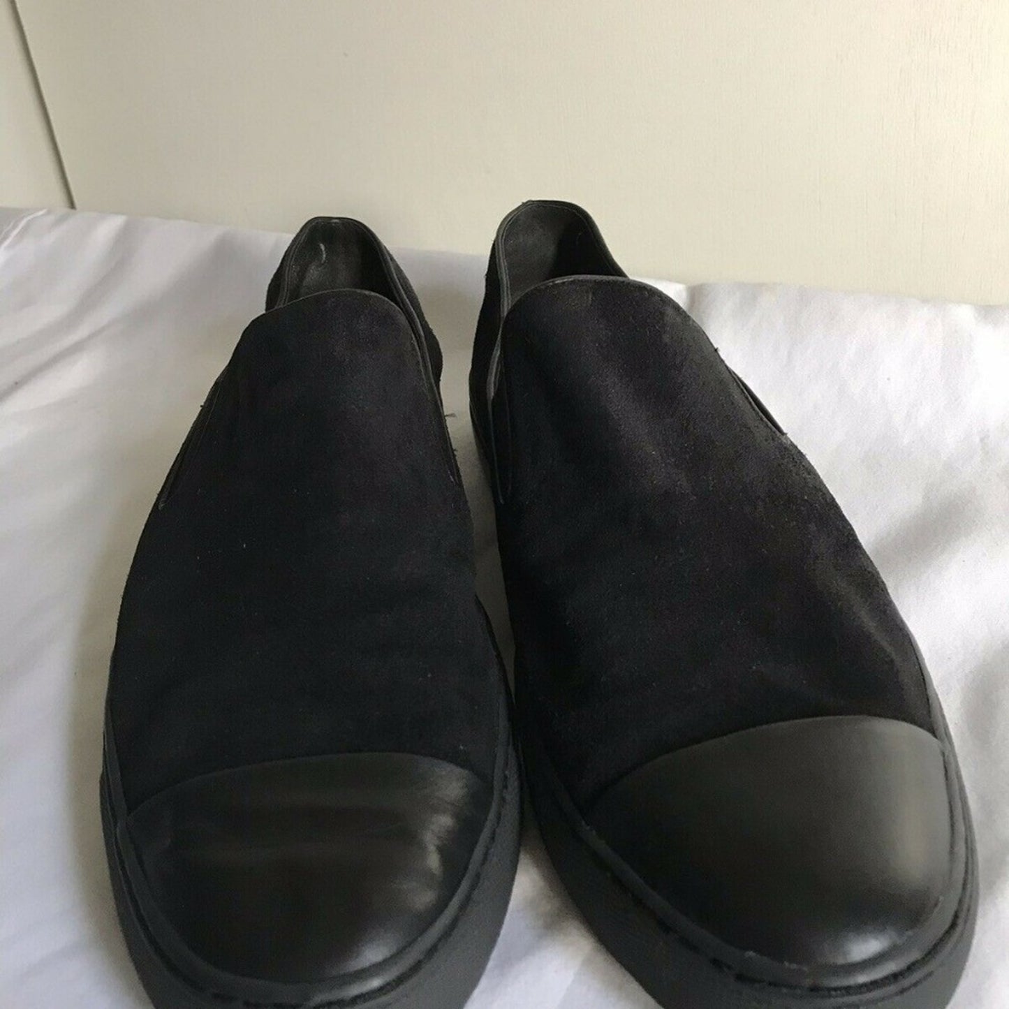 Vince Black Suede Loafers Size 9