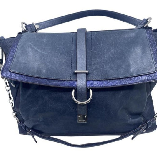 Coach Pinnacle Eva Satchelshoulder Limited Edition Satchel Blackblue Lea…