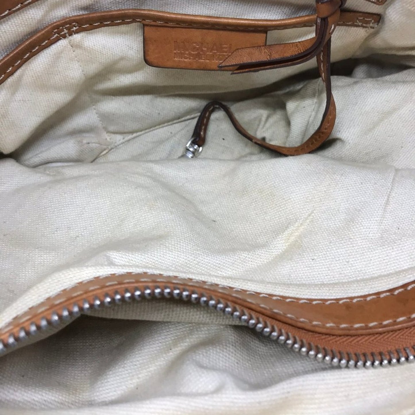 Michael Kors Brown Large PU Leather Shoulder Bag
