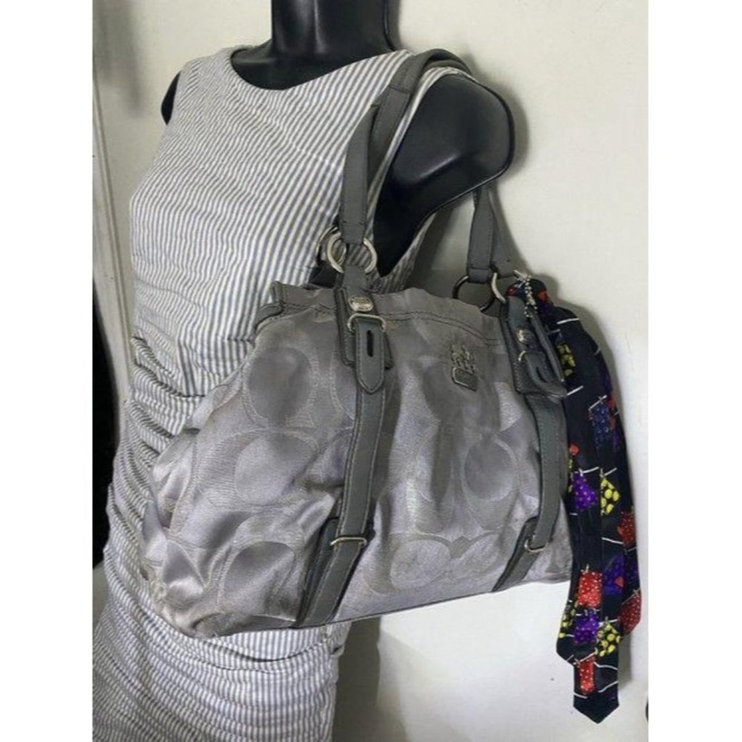 coach w w detachable specialty tie accent silver s