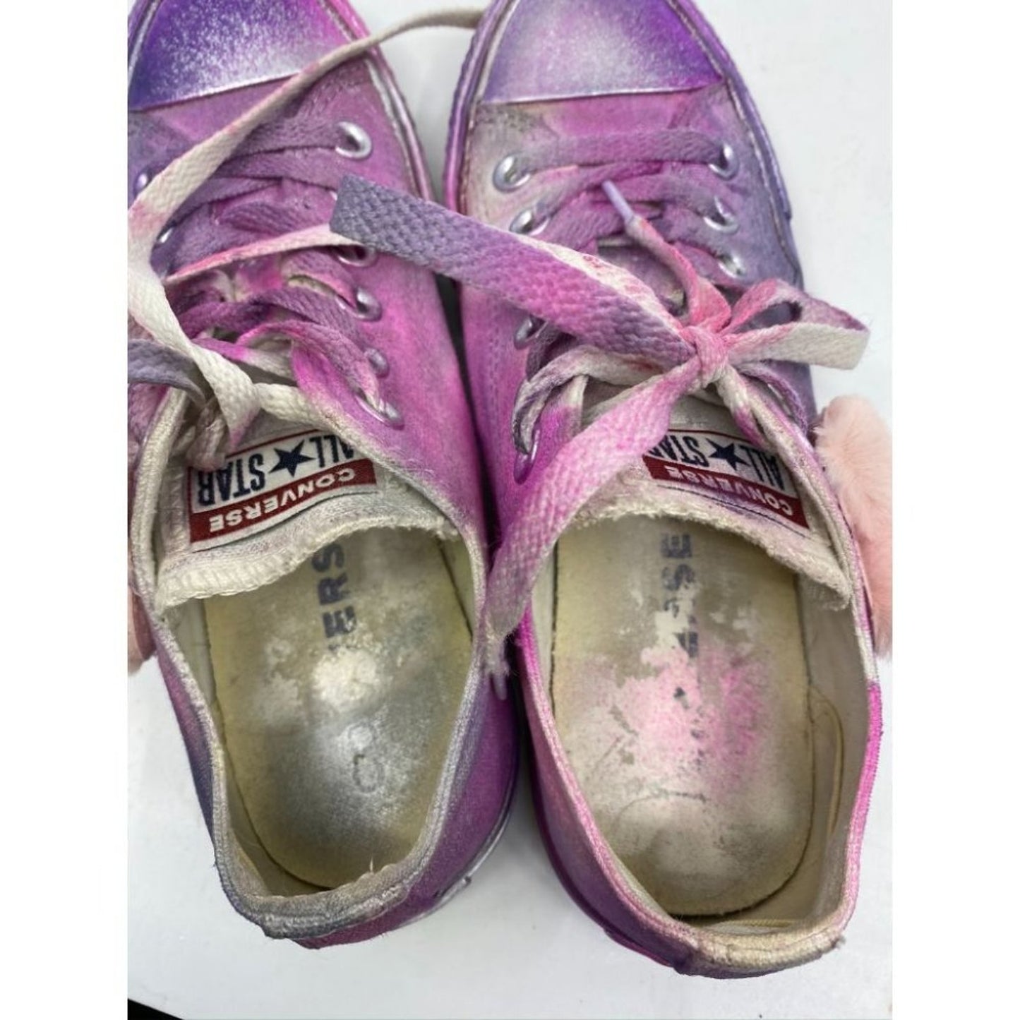 Converse Sneakers Customized with Multi Color 6.5