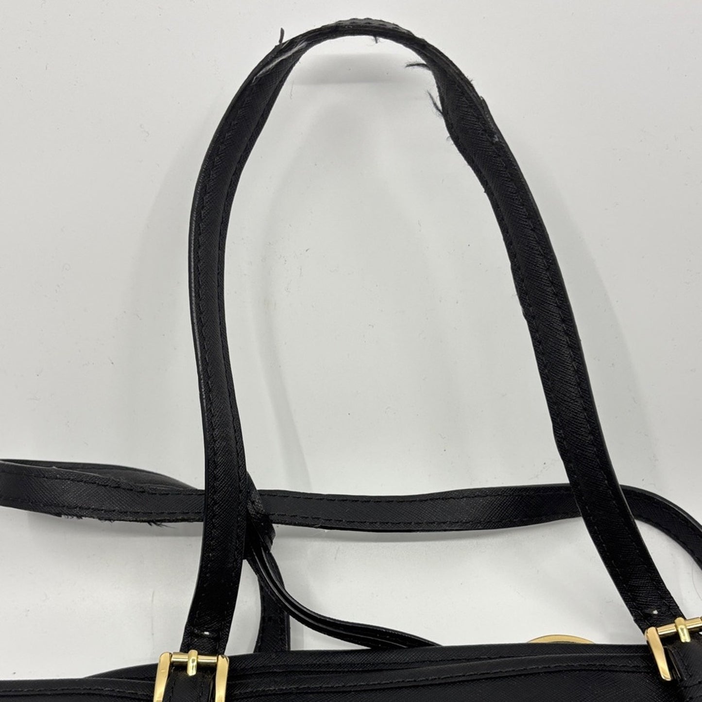 Michael Kors Black Tote with Gold Accents