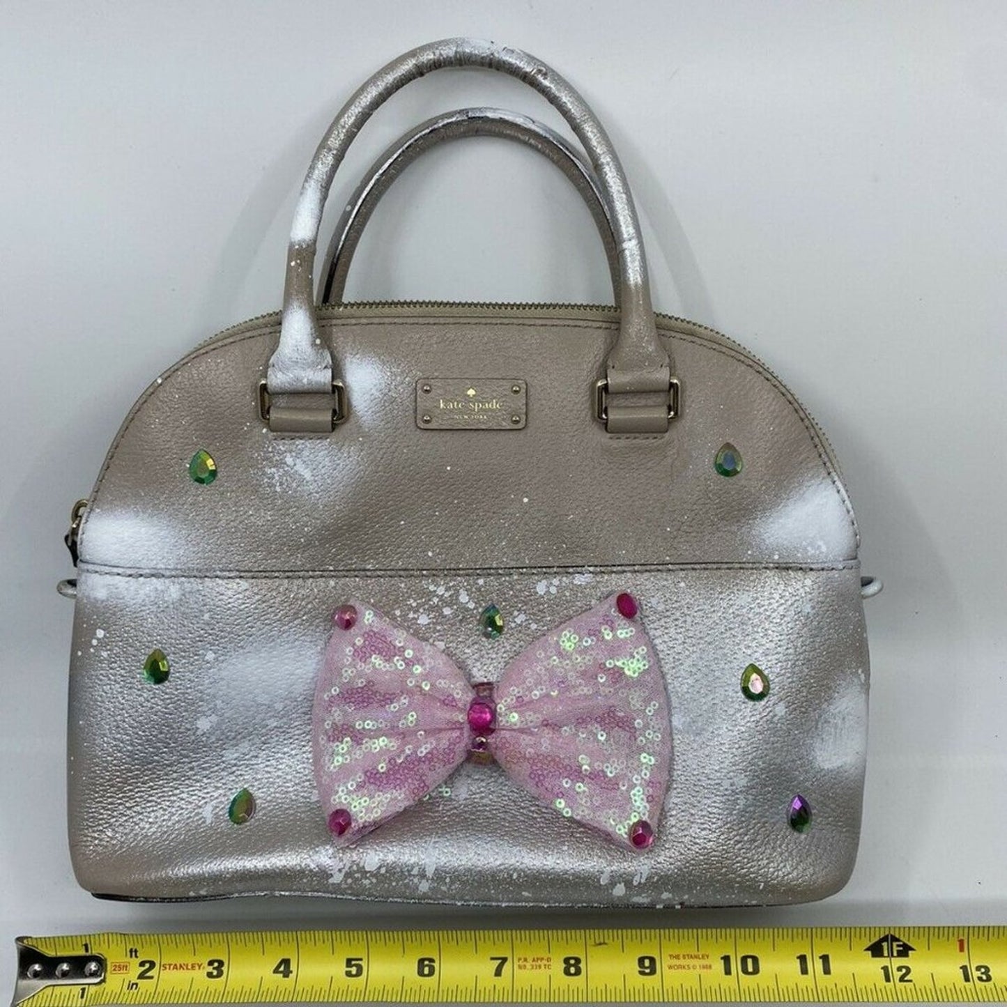 Kate Spade Large Leather Tote Customized With Bow