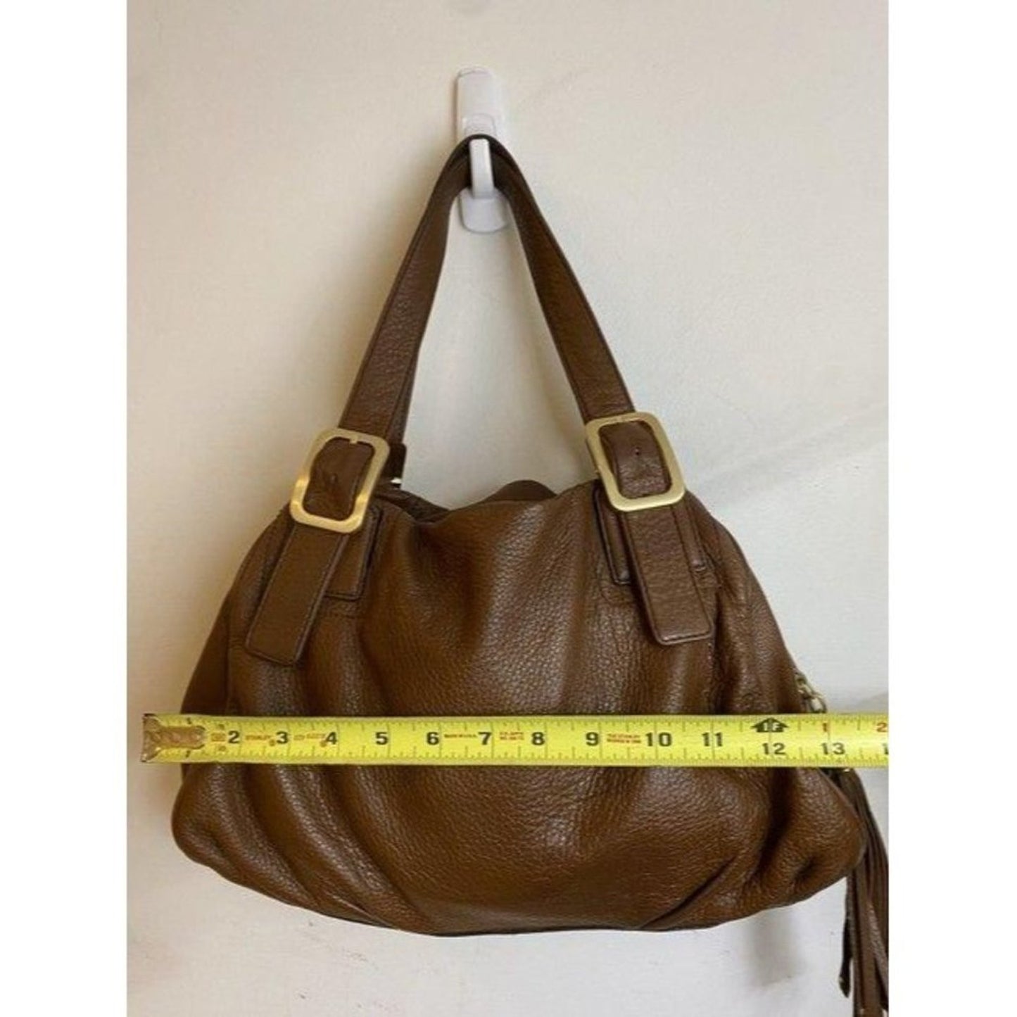 cole haan brown leather shoulder bag