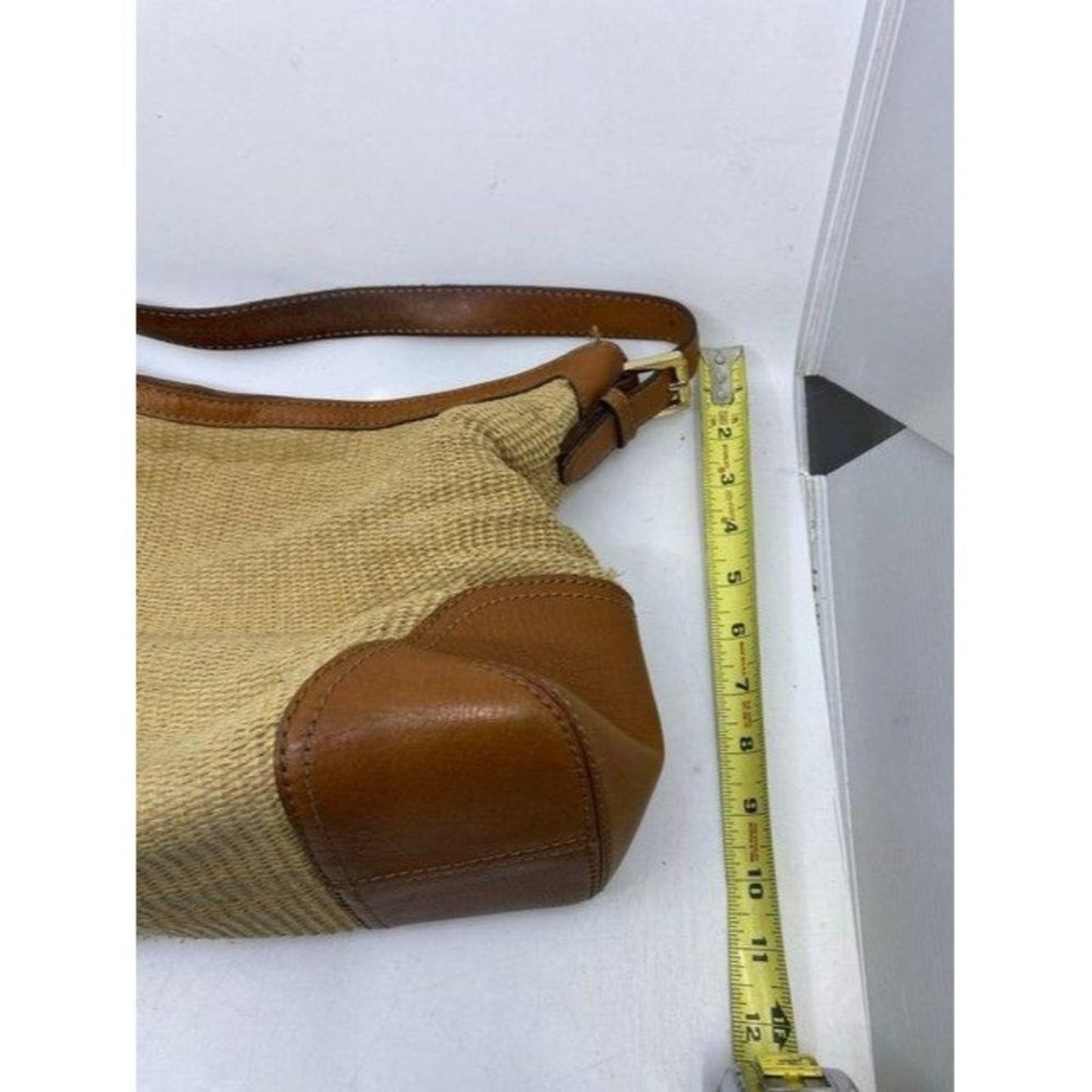 michael kors in need of tlc tanbrown leatherwicker
