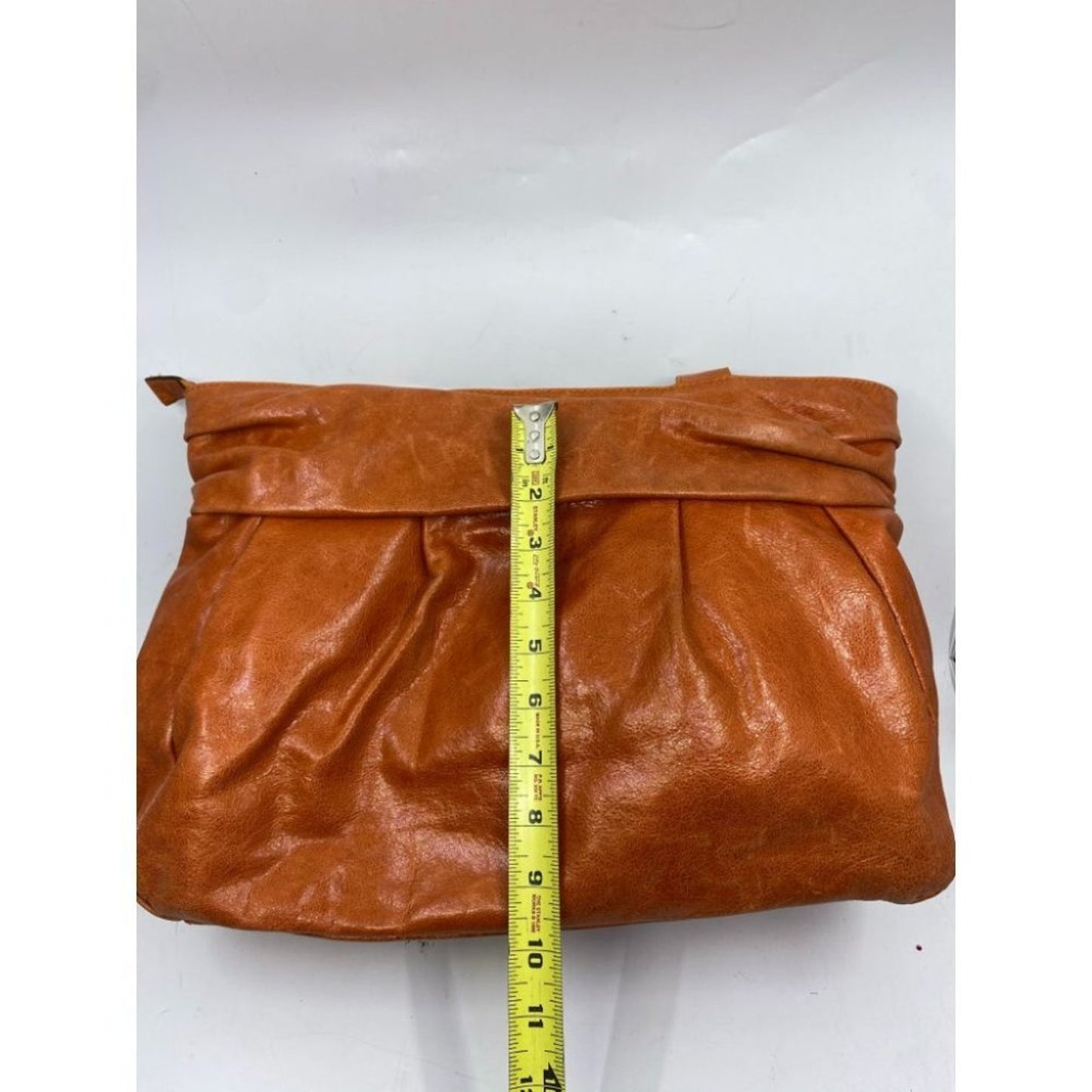 Dimoni Women's Orange Leather Handbag