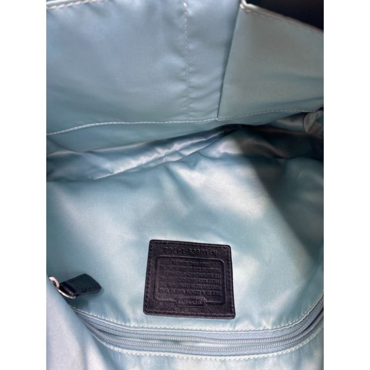 Coach Women's Large Black Tan Fabric Tote Bag