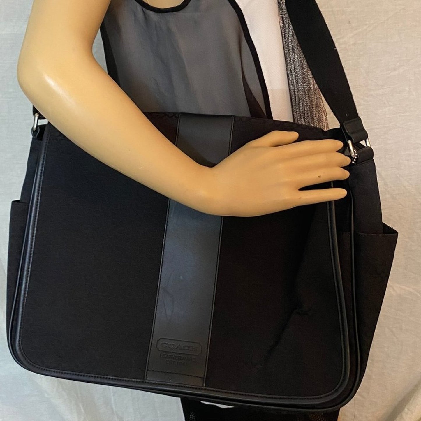 COACH Black Fabric Crossbody Bag