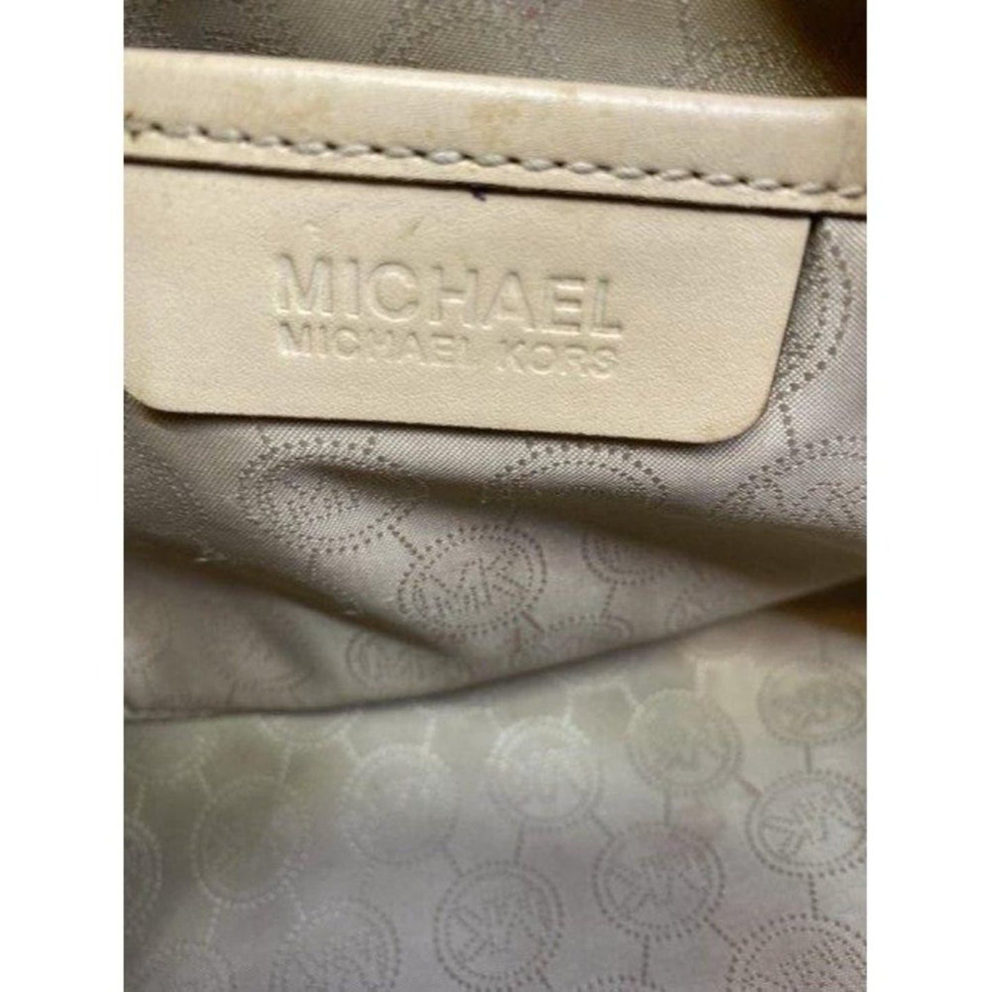 michael kors customized tan tote