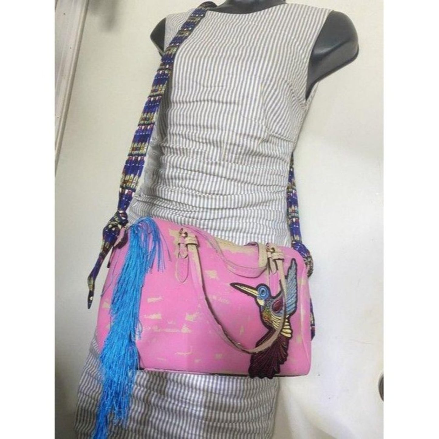 Coach w hand shoulder customized by me w applique