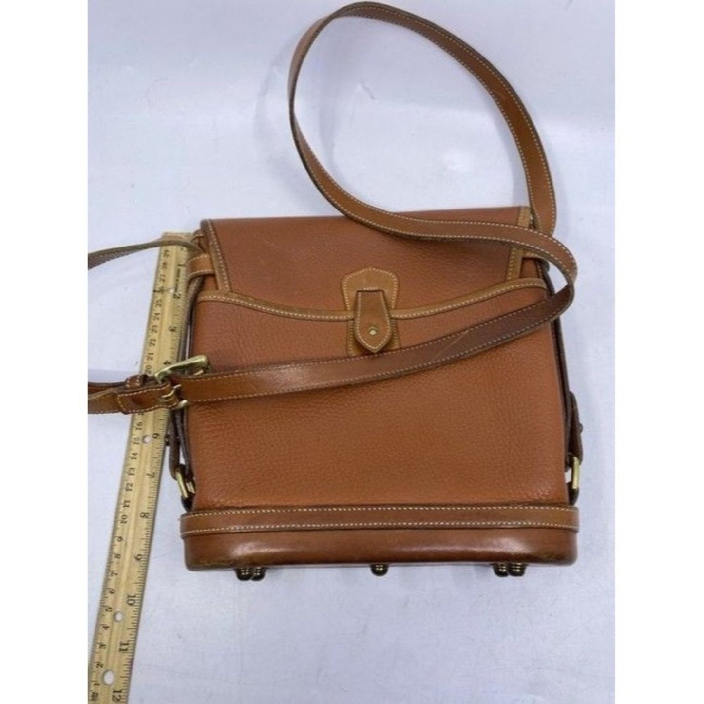 Dooney And Bourke Messenger W Vintage Unique W Feat Brown Leather Cross …