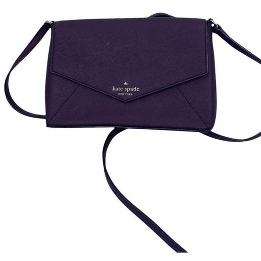 Kate Spade Cedar Street Monday Purple Leather Shoulder Bag
