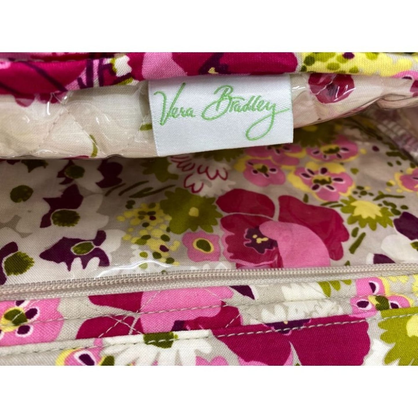 Vera Bradley Red Green Yellow Signature Hand Bag