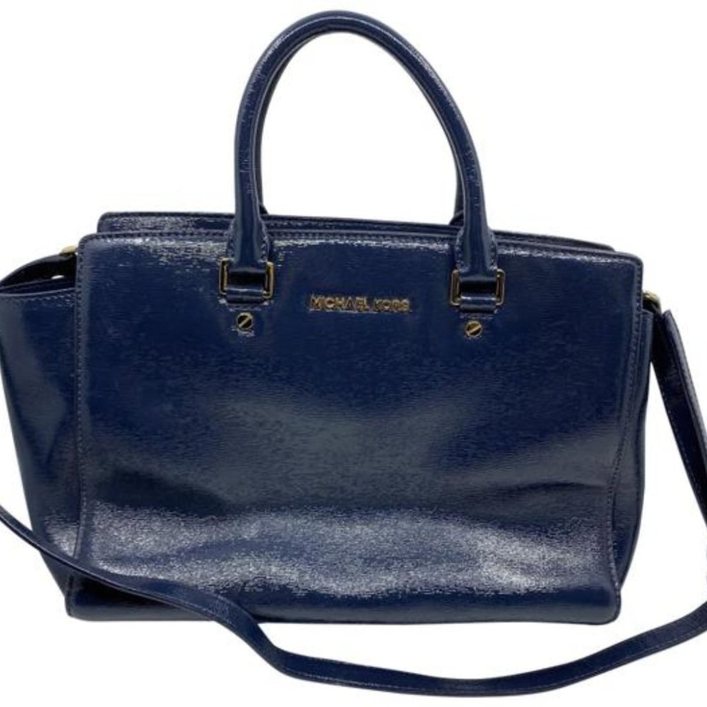 Michael Kors L Blue Leather Crossbody/Handbag
