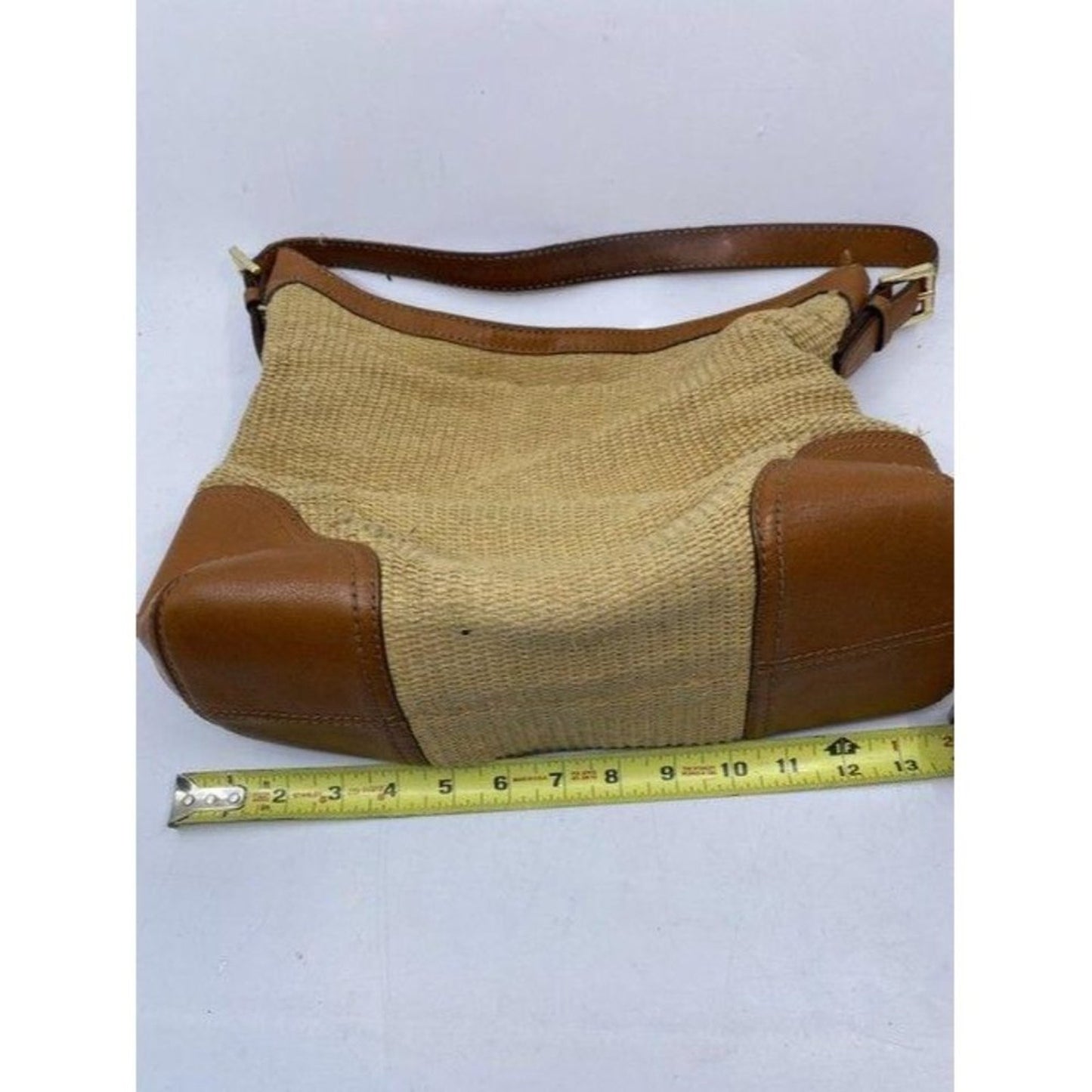 michael kors in need of tlc tanbrown leatherwicker