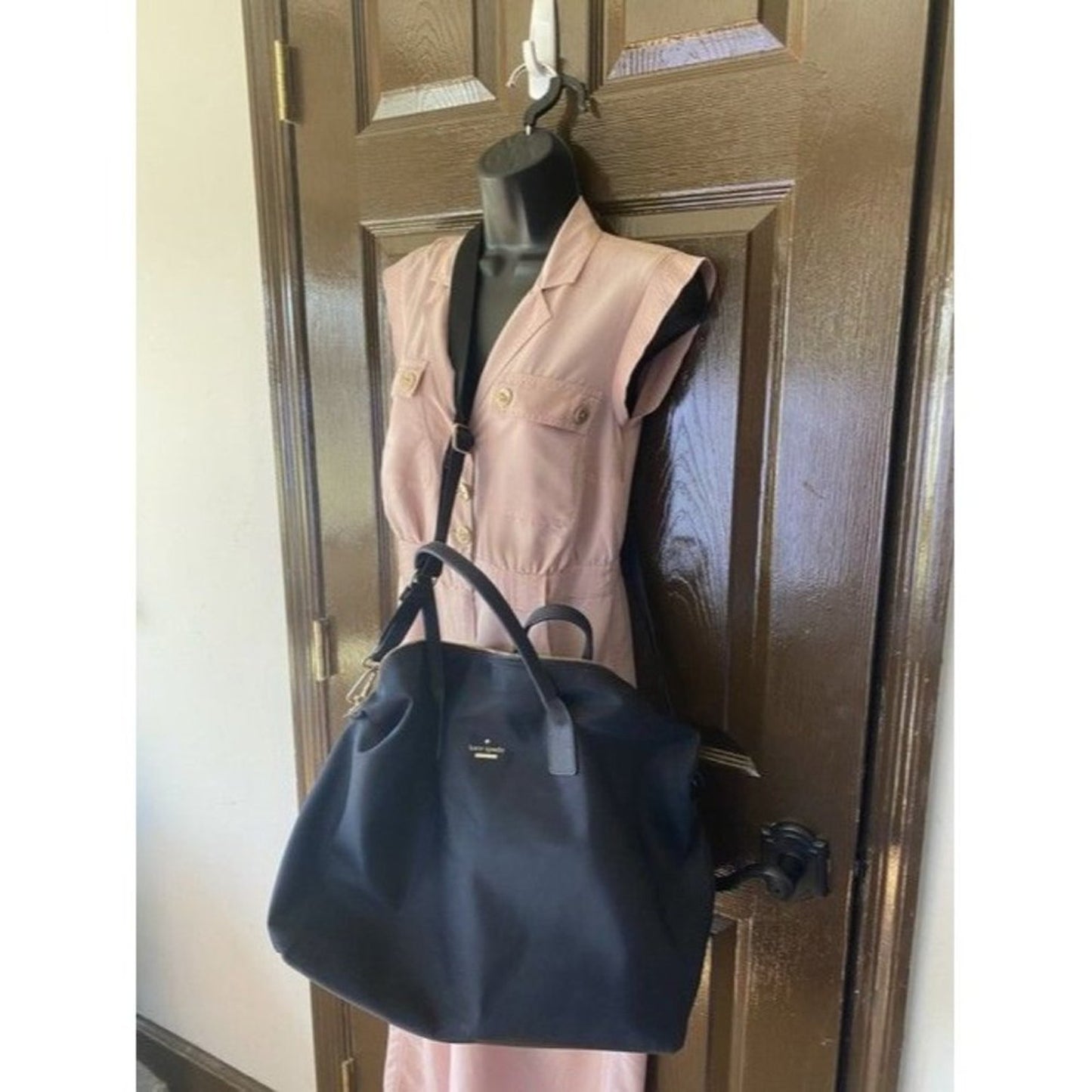 Kate Spade Extra Large Navy Nylon Weekendtravel Bag
