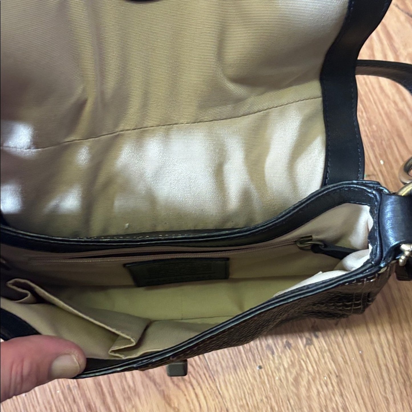 Coach Black Leather Shoulder Bag