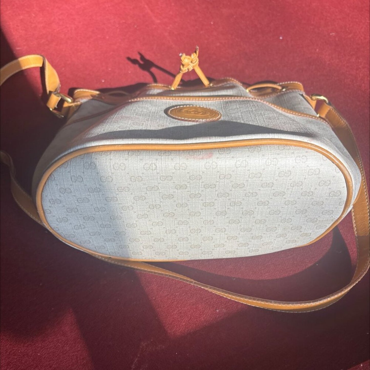 Vintage Gucci GG Canvas Bucket Bag