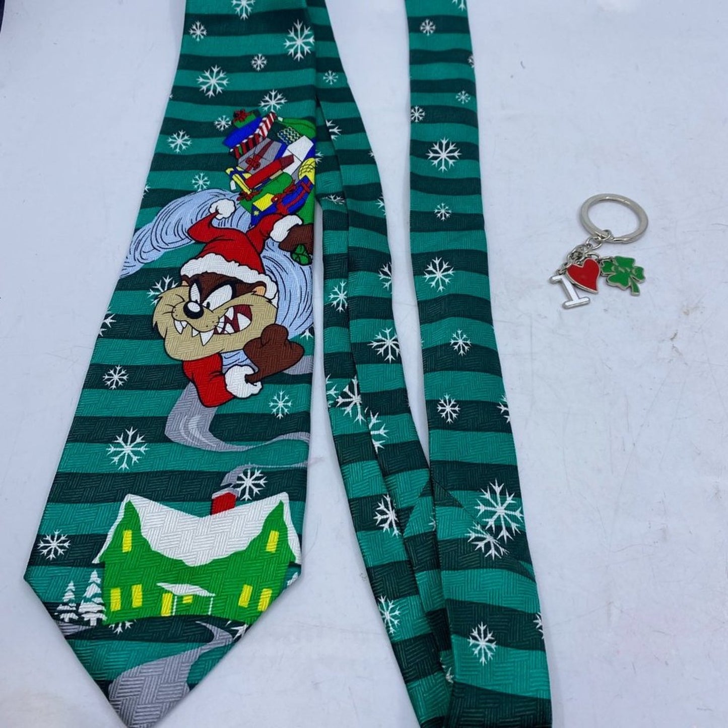 Looney Tunes Mania Christmas Taz Tie