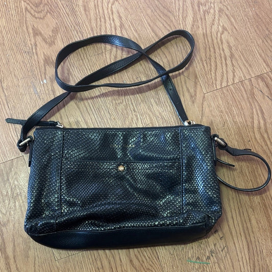 Cole Haan Black Textured Crossbody Bag