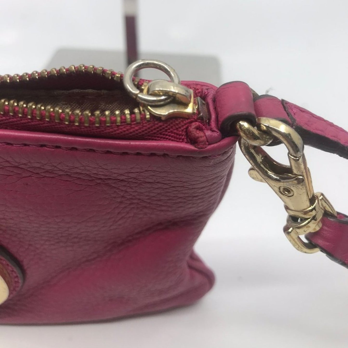 Michael Kors Leather Purple Wristlet