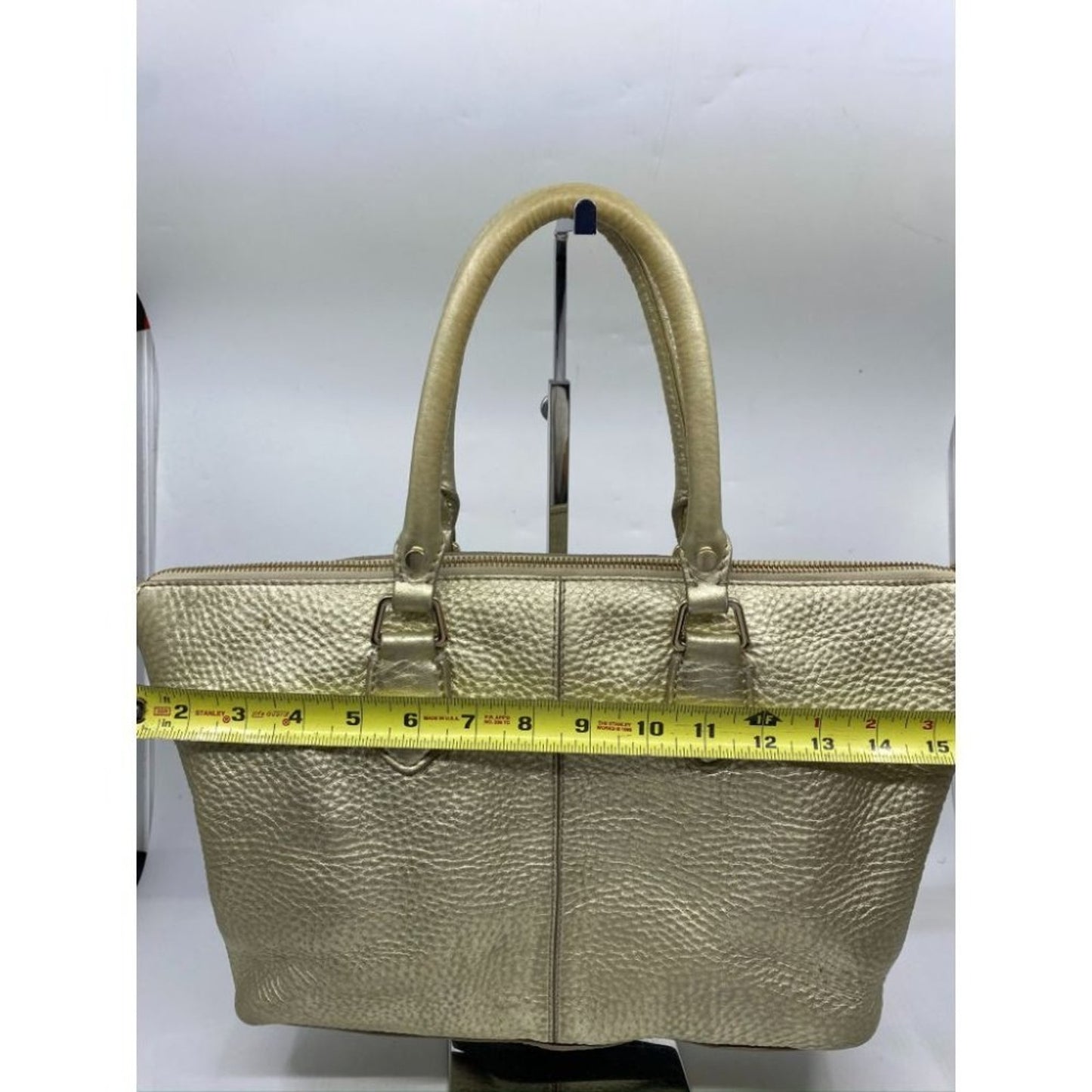 COLE HAAN Tote Bag Gold Customized w Graffiti