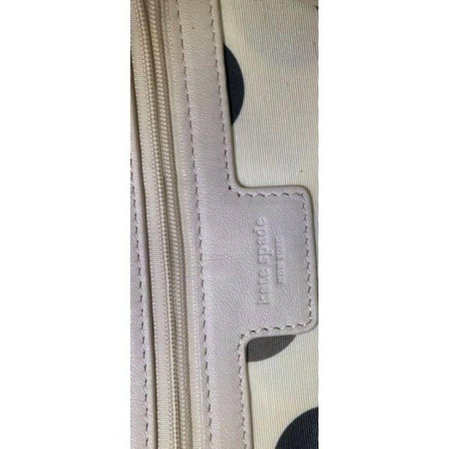 kate spade bag beige leather tote