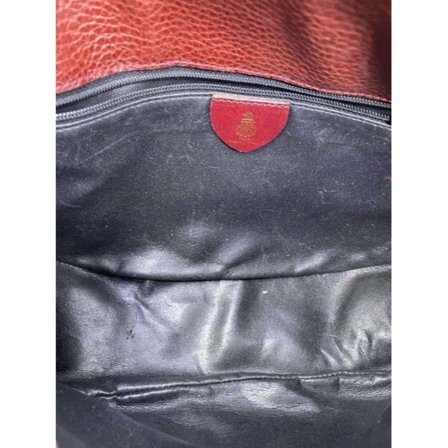mark cross vintage shoulder burgundy leather cross