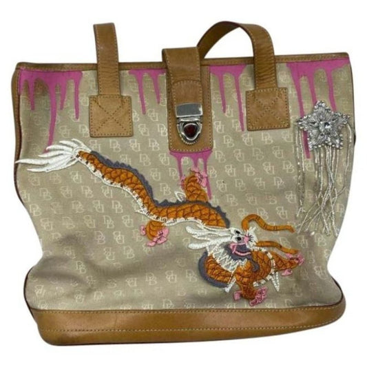 DOONEY & BOURKE Shoulder Tote Bag Customized Tan