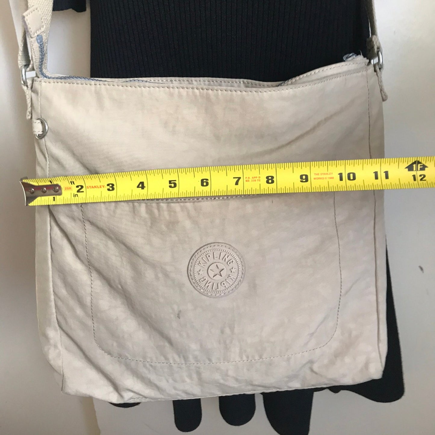 Kipling White Nylon Medium Crossbody Bag