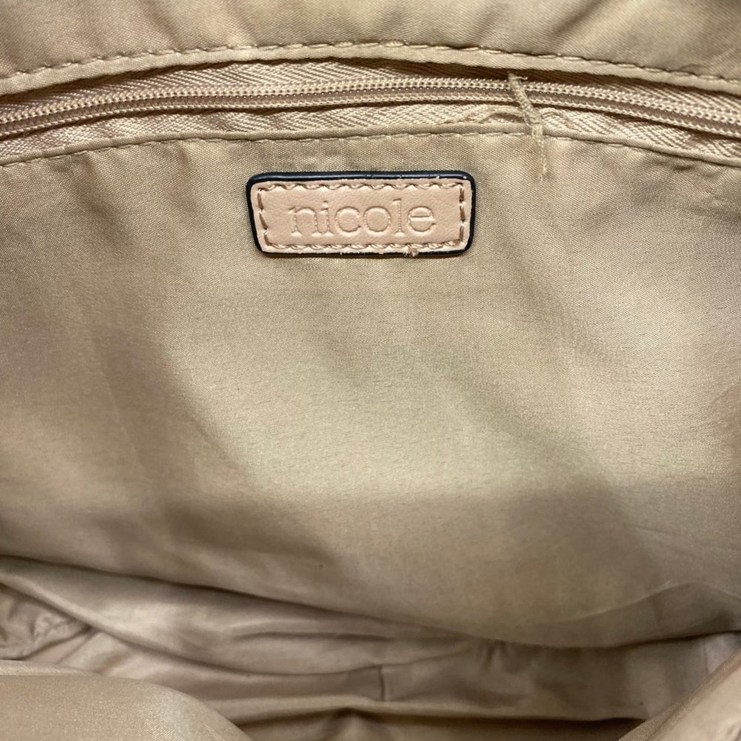 Nicole Tan Leather Shoulder Bag