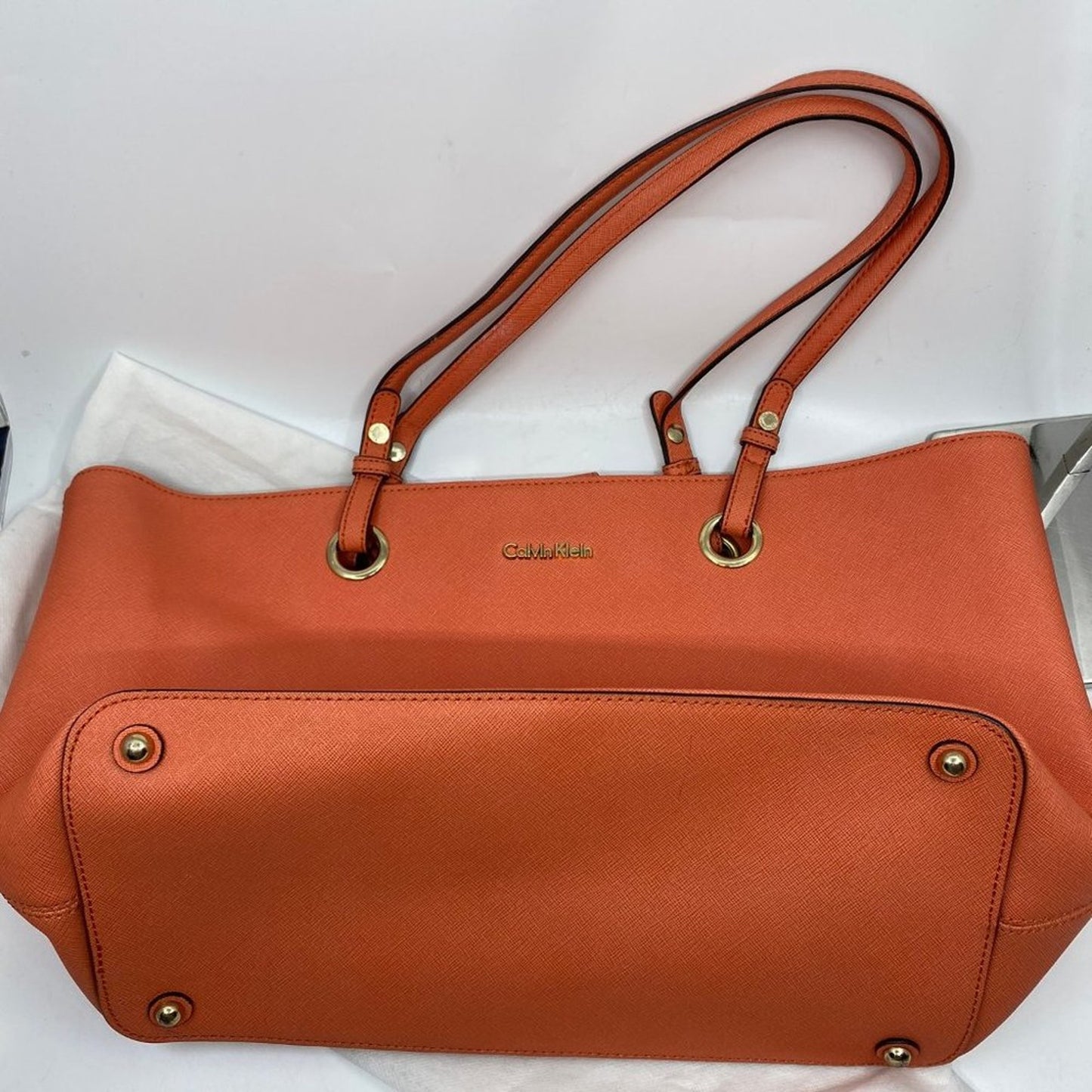 Calvin Klein Red Large Shopping Tote