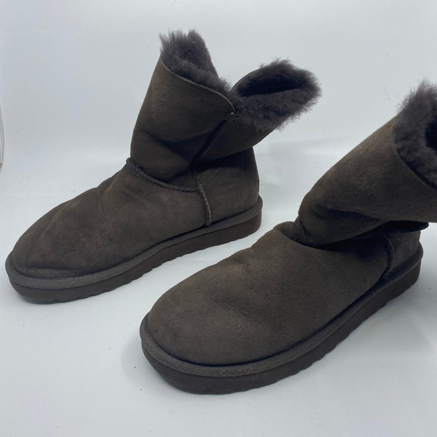 Mid UGG Dark Brown Boots Size: US 6