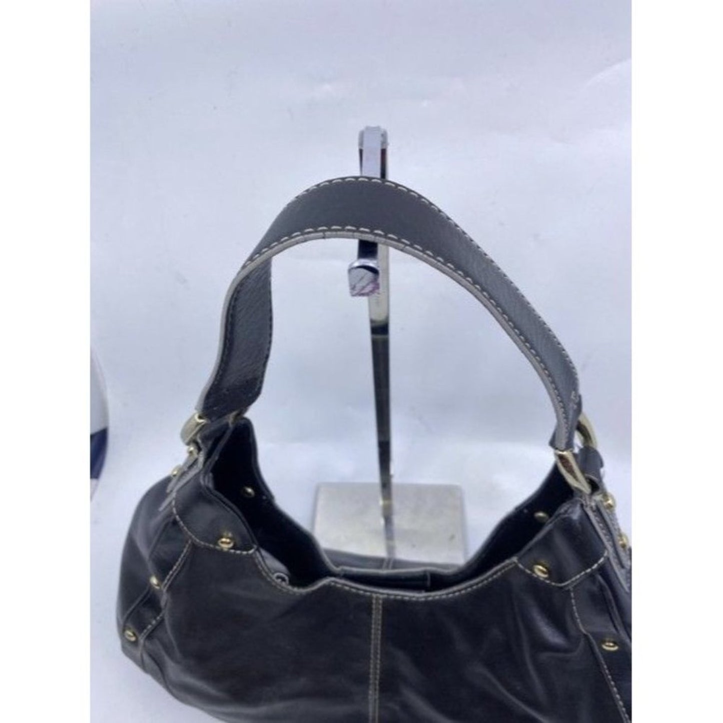 Cole Haan Medium Black Leather Shoulder Bag