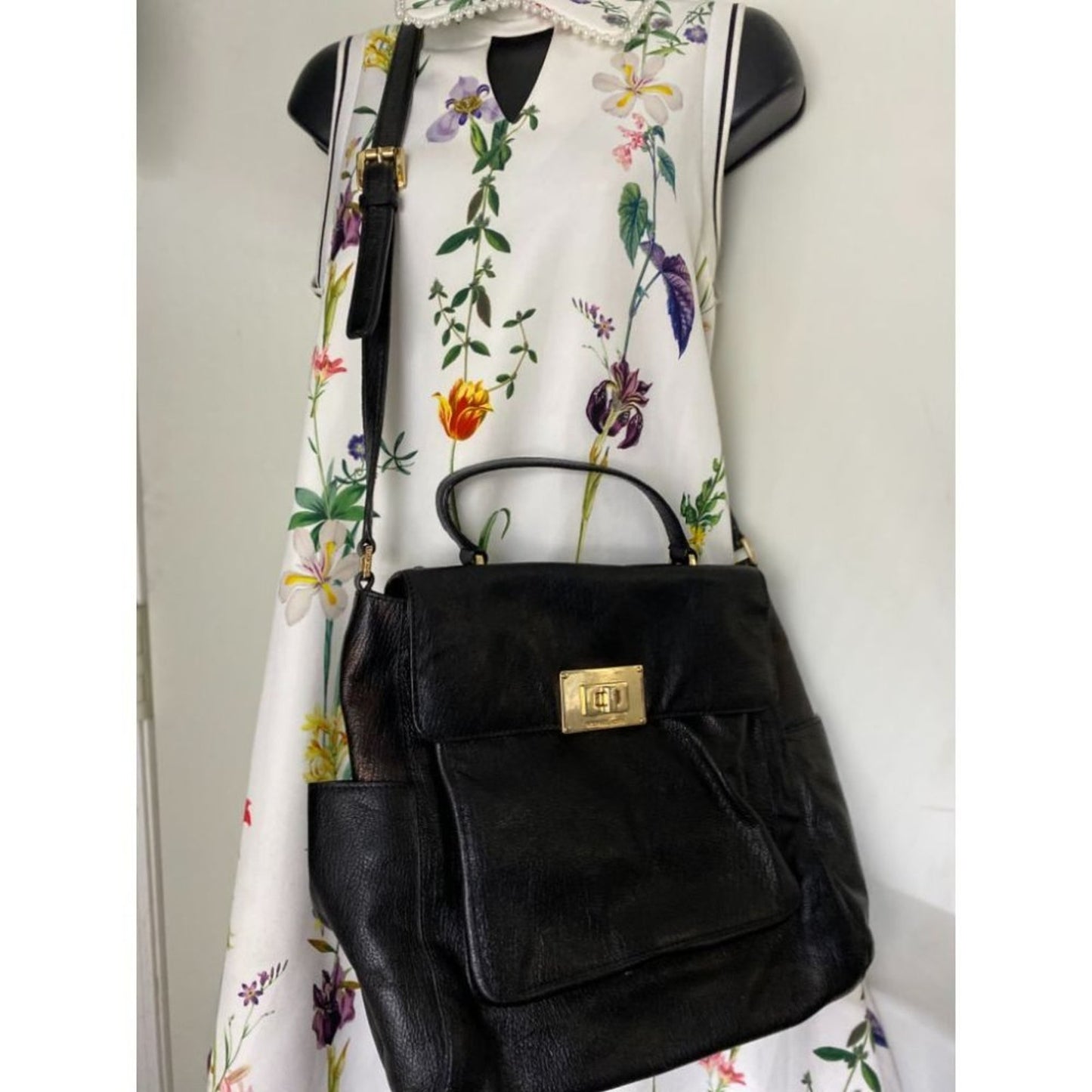 MICHAEL KORS Blue Large Leather Shoulder Bag $390