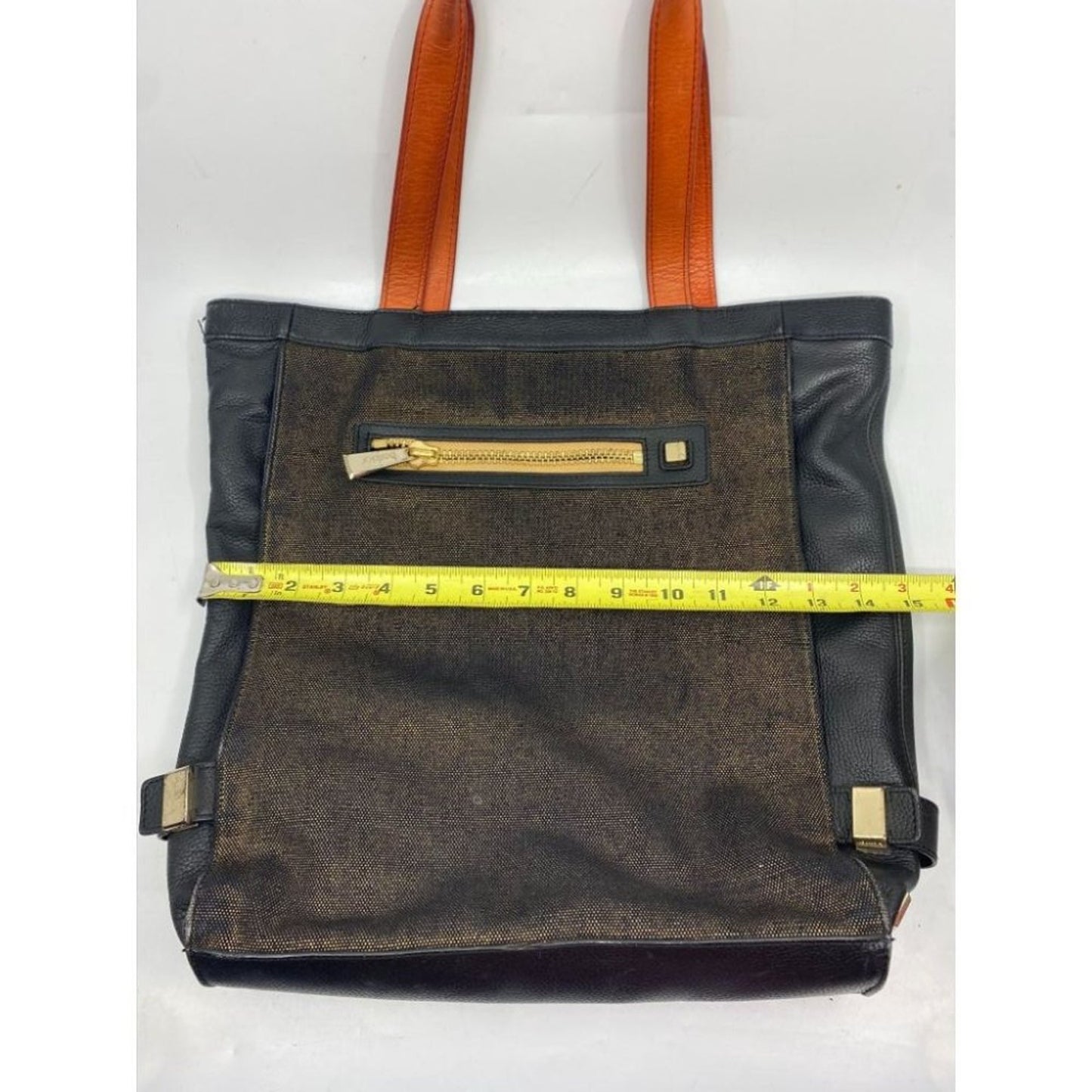 Botkier w/Customized Appliqués Large Gray Tan Tote